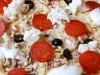 Peperonipizza med mozzarella