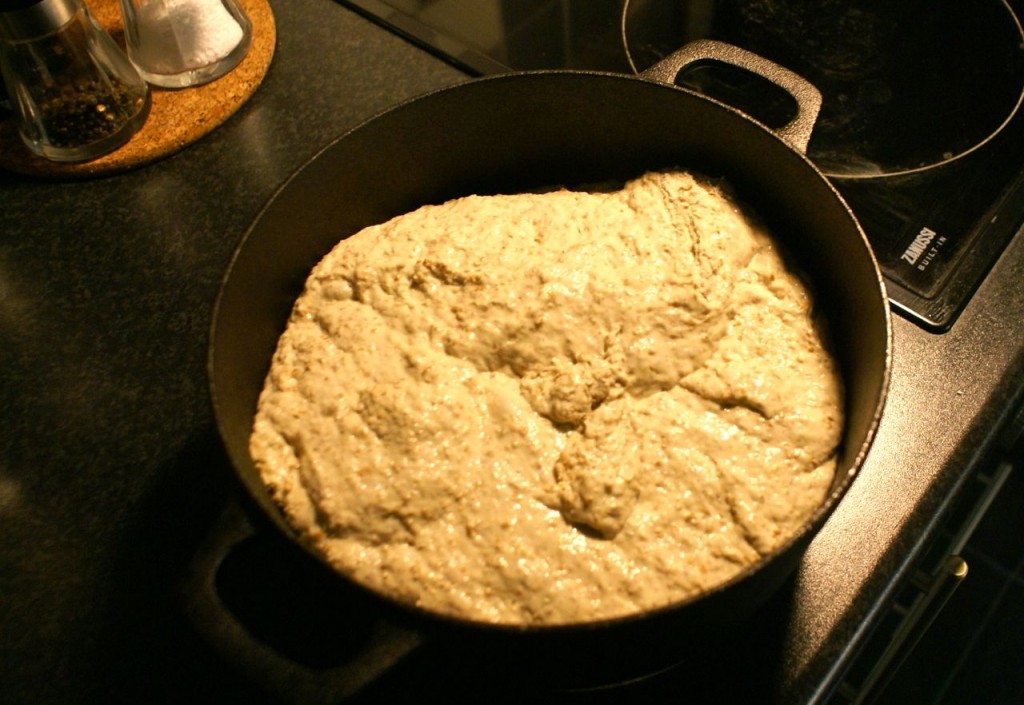 Grytebrød i jerngryte