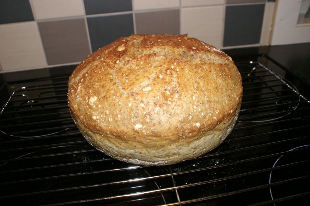 no-knead bread ferdig
