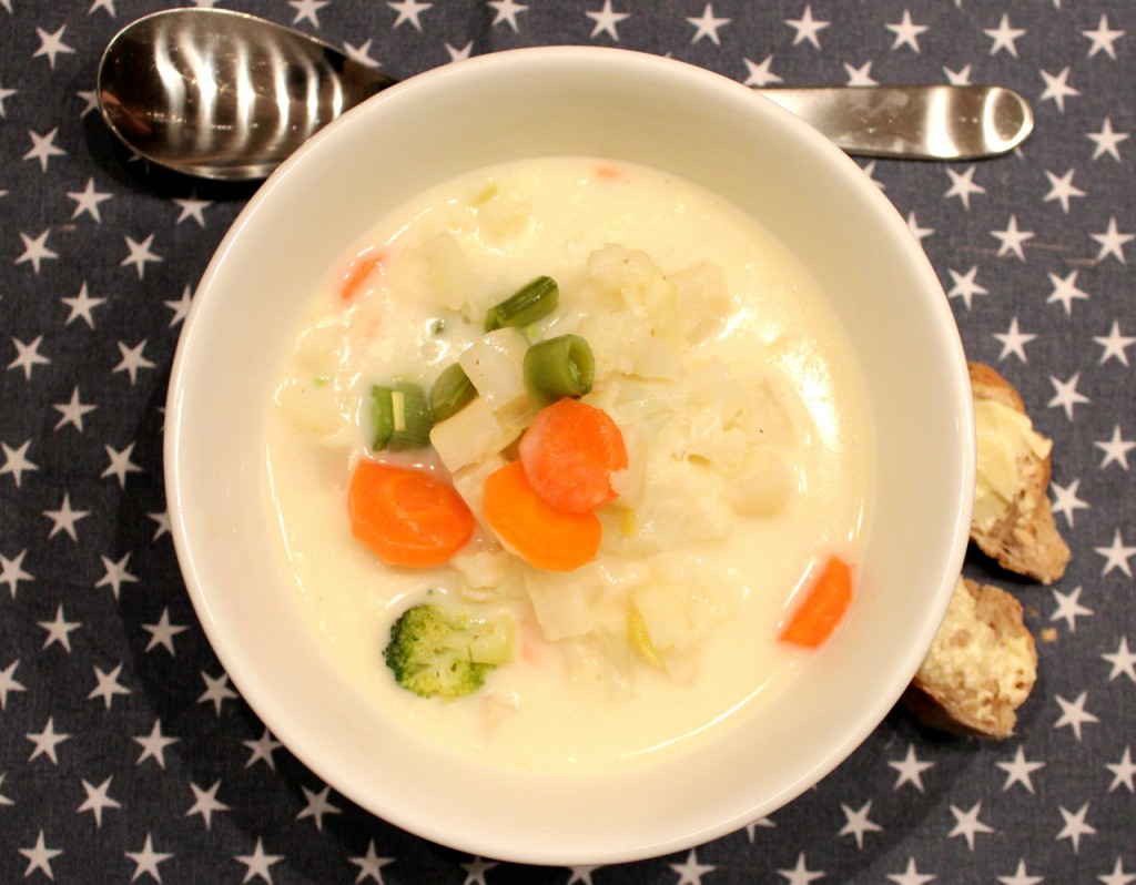 Fløyelsmyk grønnsakssuppe