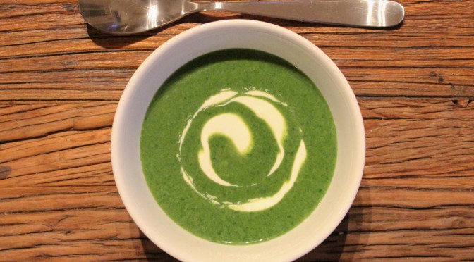 Kremet spinatsuppe
