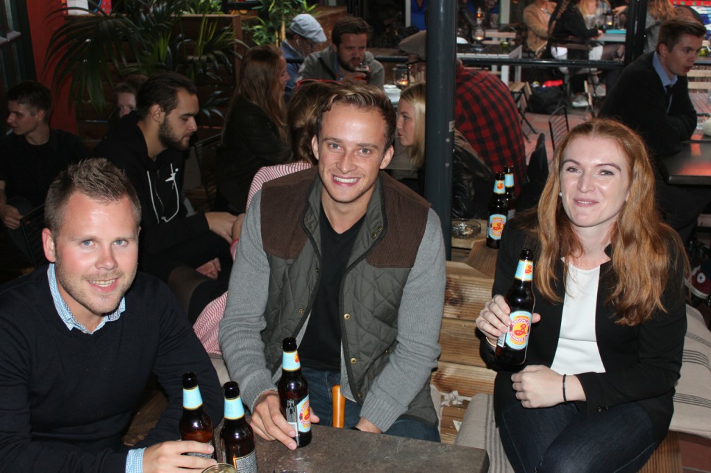 Håvard, Richard og Nina, Karines veninne